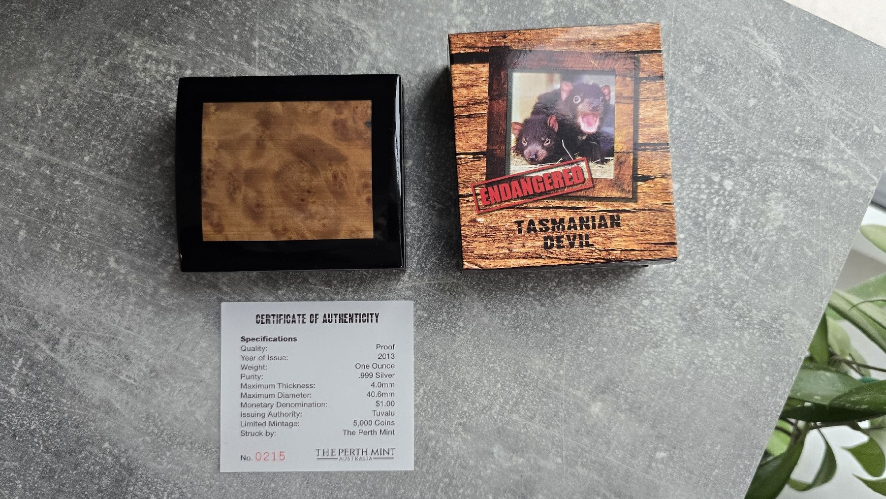 Alle Münzen: Tasmanian Devil 1 oz Silver Proof 2013 Color Endangered – Neu (gemäss Beschreibung) aus Petit-Lancy von SilverCoinCoin 4