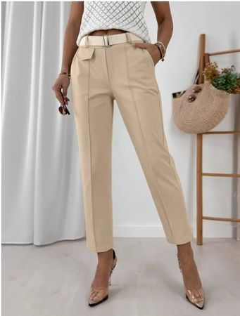 NEUE super bequeme Stretch Hose beige Gr. XS - 225386