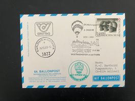Ballonpost Österreich Karte Karlstein 1980 Luxus  (V219)