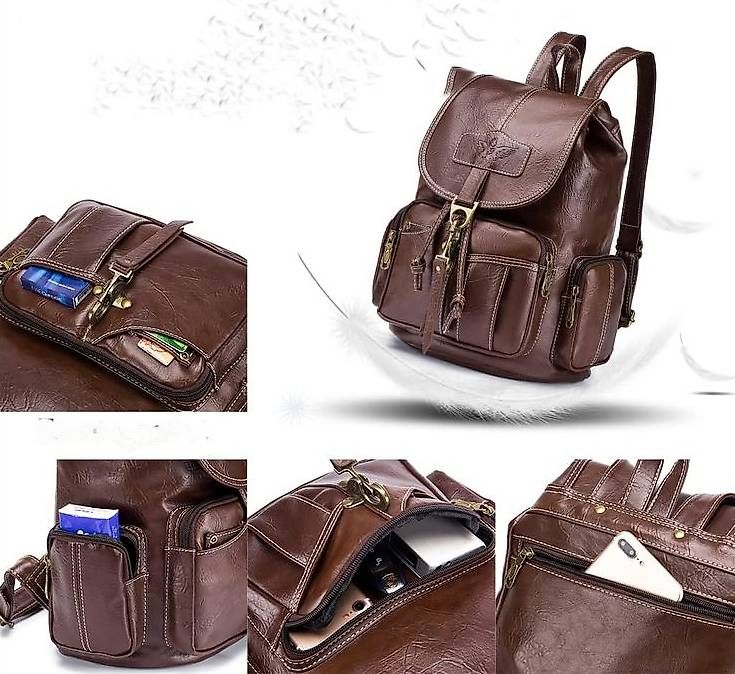 Rucksäcke: Vintage Retro Rucksack Leder (SChnäppchen) – Gebraucht aus Walzenhausen von OK_1 1