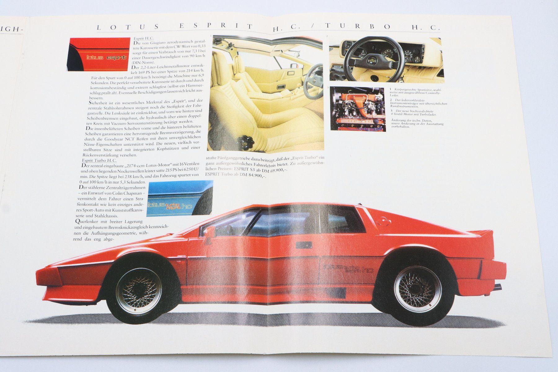 Lotus Documents: Lotus Excel & Esprit 1987 Prospekt – D'occasion à Bühl b.Aarberg par Collectorpassions 4