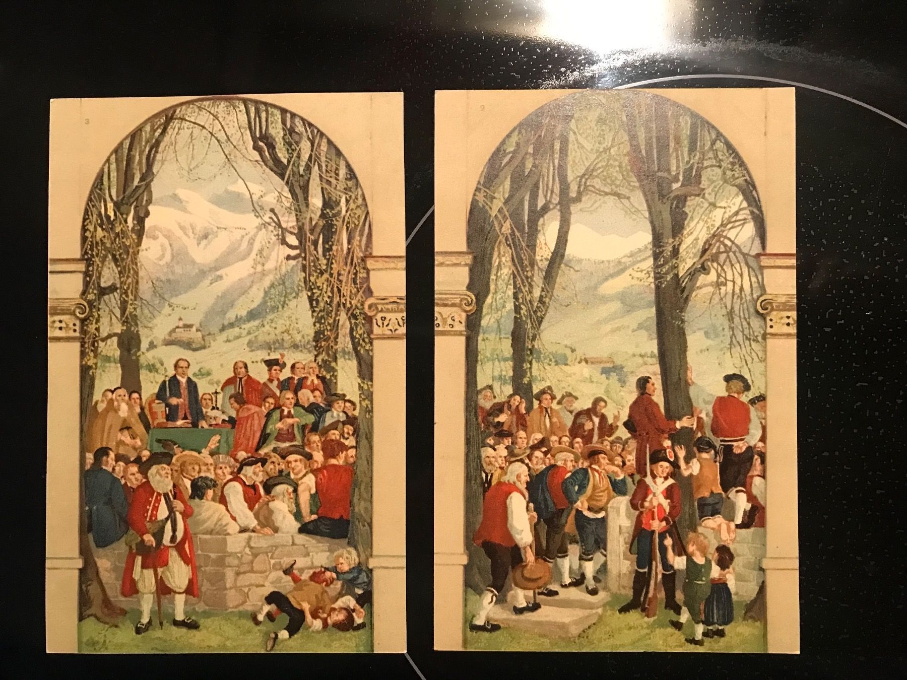 Tous les timbres: 1918, zwei Bundesfeier-Postkarten - Nr. 21+22 – Neuf (Voir description) à stäfa par brandy66
