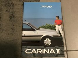 Toyota Carina II Verkaufsprospekt gelocht, 20 S. Jan. 1984