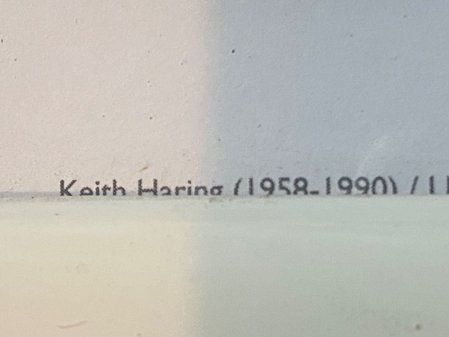 Foto & Immagini: Plakat Keith Haring 1991 mit bemaltem Rahmen – Usato da solothurn venduto da soko75 3