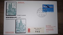 Swissair Zürich - Singapore 31.03.1969