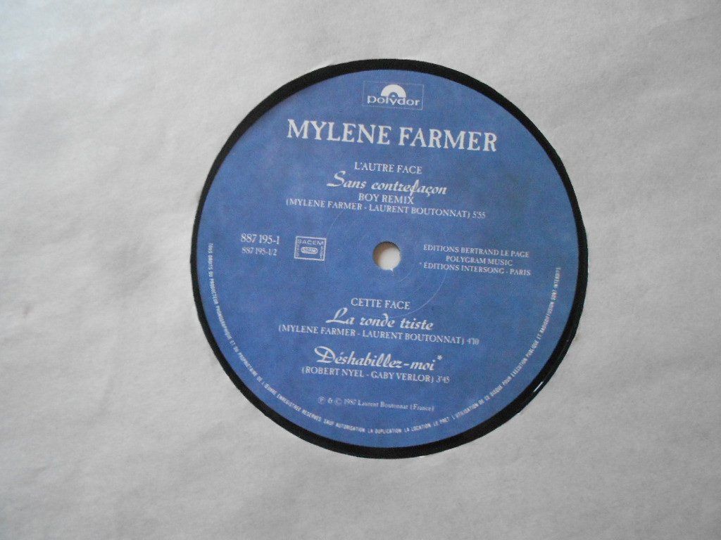 Vinyles: MYLENE FARMER  -  SANS CONTREFACON – D'occasion à Bex par Giorgiob 3