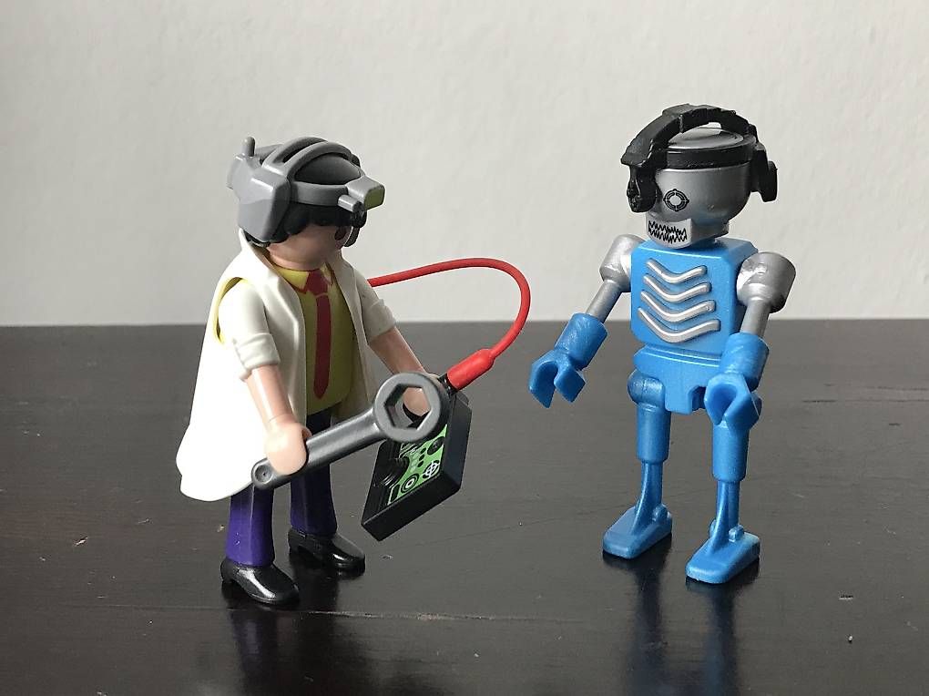 Giocattoli: Playmobil 6844 Scientist and Robot – Usato da Crassier venduto da CocoChill