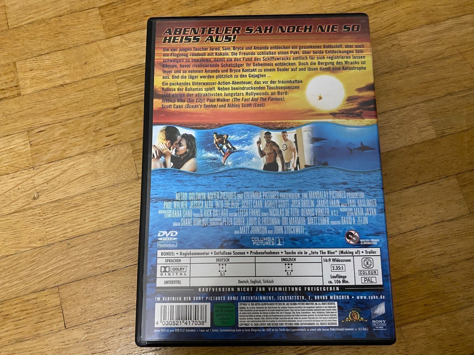 Tutti i DVDs: Verkaufe DVD Into the Blue – Nuovo (secondo la descrizione) da Zürich venduto da Gobble 1