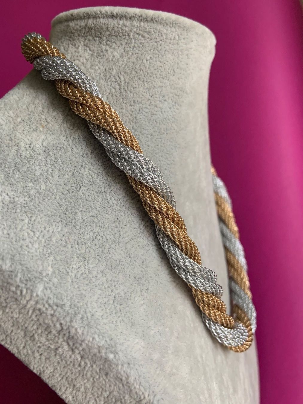 Catenine: Kordelkette silber/gold farben – Usato da Dittingen venduto da Bijoubelle 1