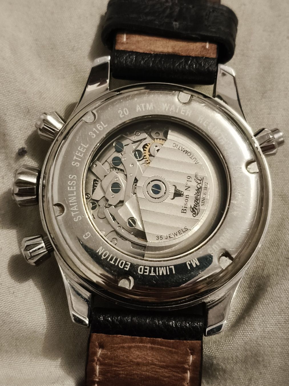 Ingersoll Orologi: Ingersoll"Bison No.19"-Chronograph,automatic, läuft einwandf – Usato da Glattbrugg venduto da Vintagetime-Ch 3