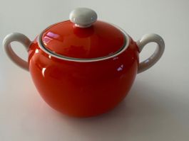 Leuchtend orange Langenthal Zuckerdose