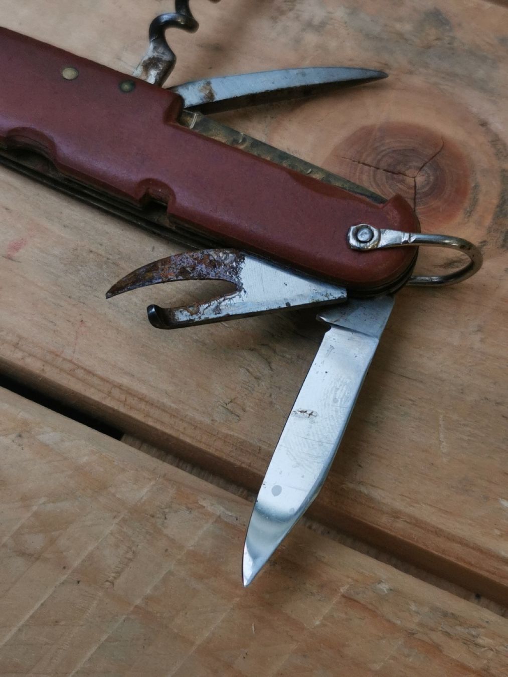 Schweizer Armee Coltelli tascabile: Schweizer Offiziersmesser Sackmesser  – Usato da Neuenkirch venduto da bf-109 3