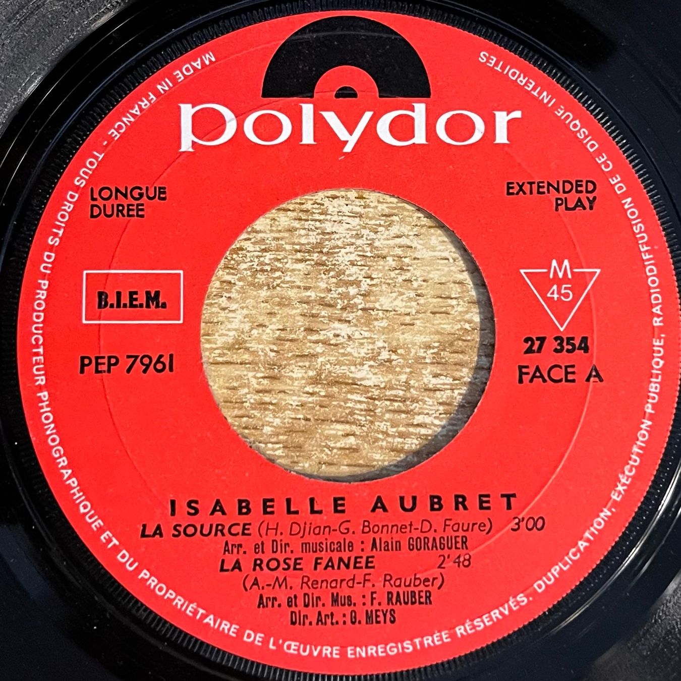 Dischi in vinile: ISABELLE AUBRET - LA SOURCE - EUROVISION 1968 – Usato da Bussigny venduto da vinyl-pas-cher 2