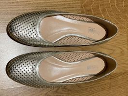 silbrige Ballerinas Gr. 38