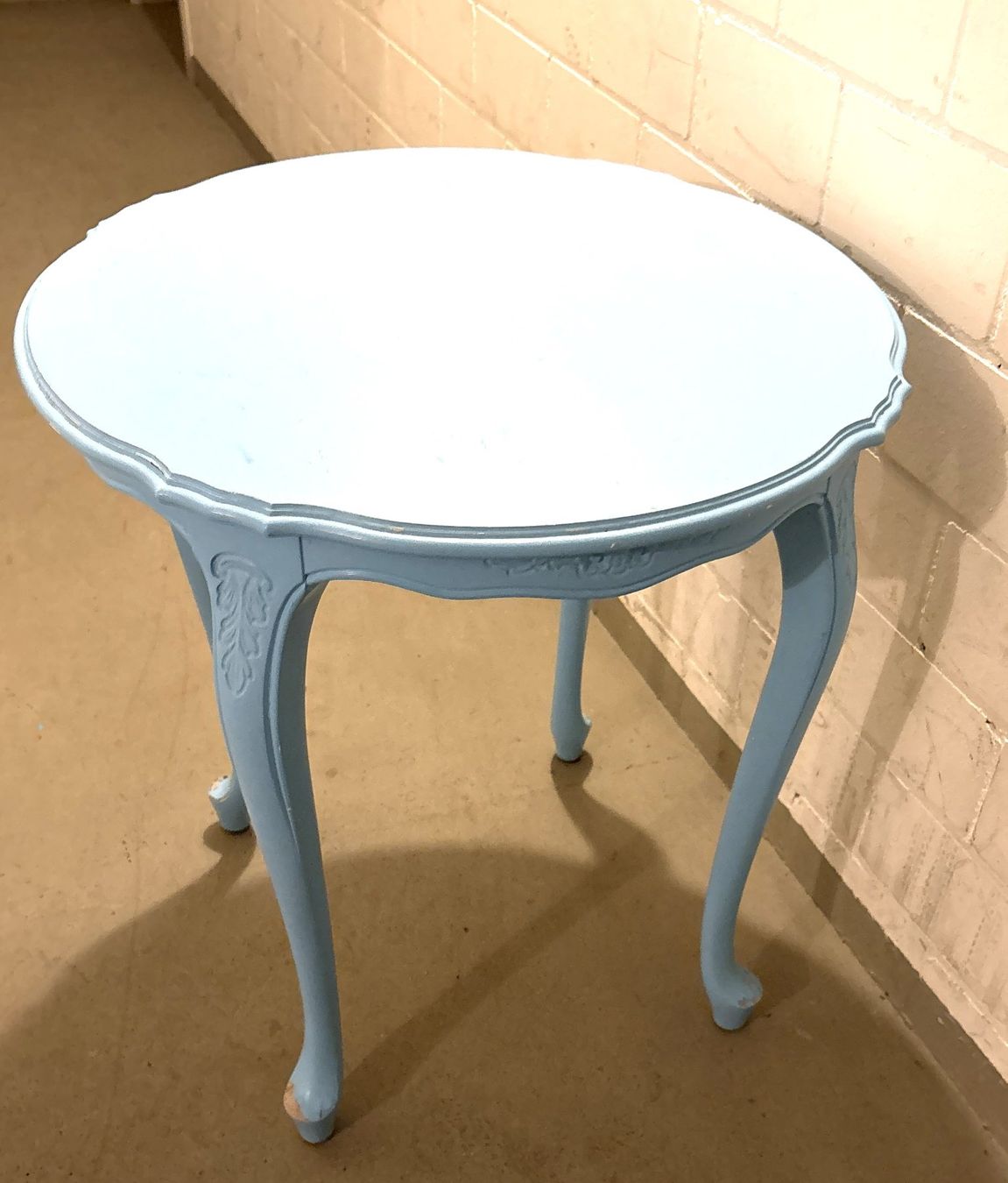 Tables: Tisch rund hellblau shabby chic – D'occasion à Glattbrugg par Ariel012 3