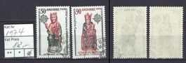 Andorra franz 1974 Satz Weihnacht gestempelt