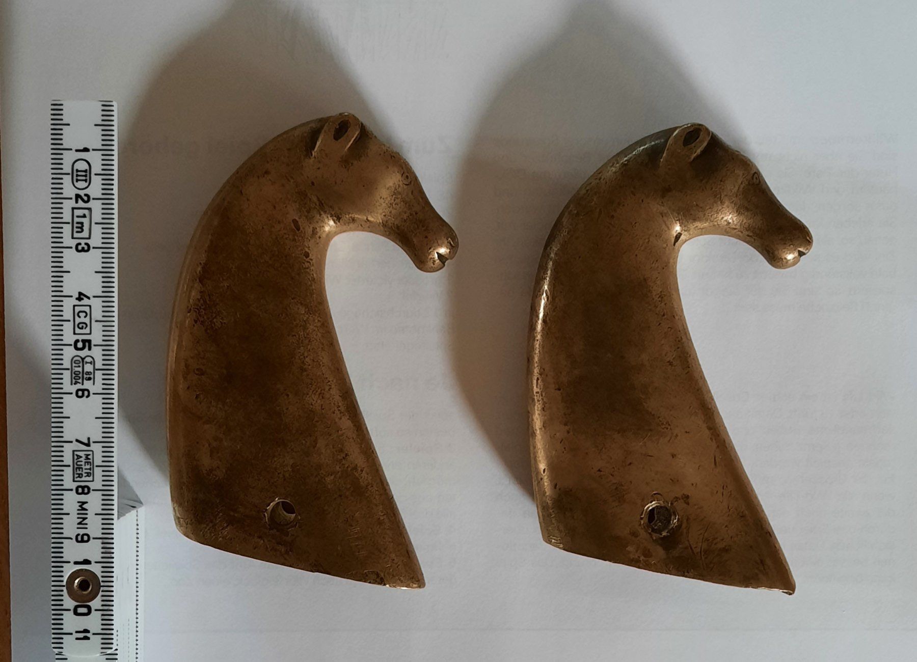Statuette: Pferd Messing Kutsche Reiten Figur Deko – Usato da Hedingen venduto da Zwackul