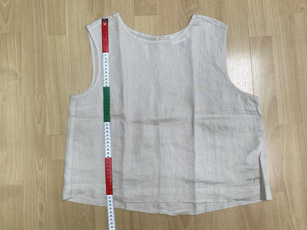 Top: MAZINE Oberteil Leinen Grau Gr. M Neu – Nuovo (secondo la descrizione) da Buochs venduto da H16 7