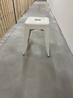 Hocker Metall weiss