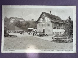 Postkarte MAGGI Kempttal Aus der Gutswirtschaft Bâtiments du