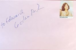 Cecilia Peck Autogramm signiert Karte m.Bild 10x15cm