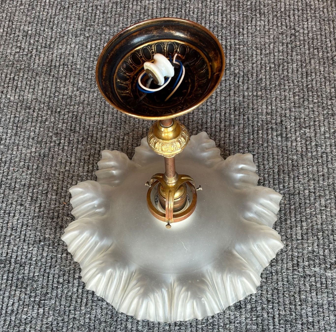 Lampade: Original antike Jugendstil Hängelampe – Usato da Lüchingen venduto da Eeizo 3