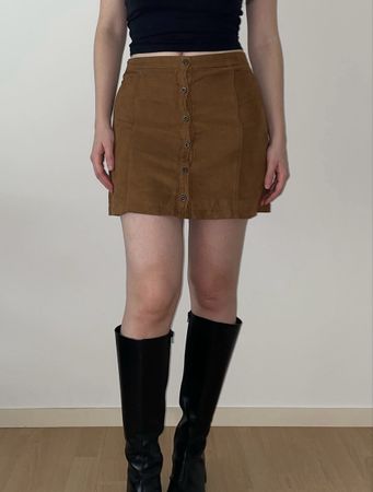 Mini gonna marrone Abercrombie vintage