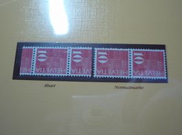 Abart Rollenmarke 1970 10Rp **, falsch Geschnitten