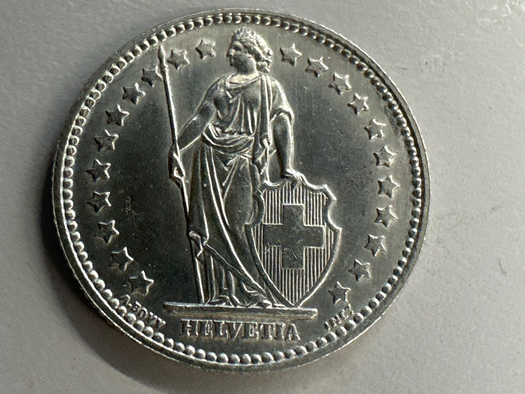 Toutes les monnaies: 1 Fr. Silber Schweiz 1955 vz – D'occasion à Herisau par herau 1