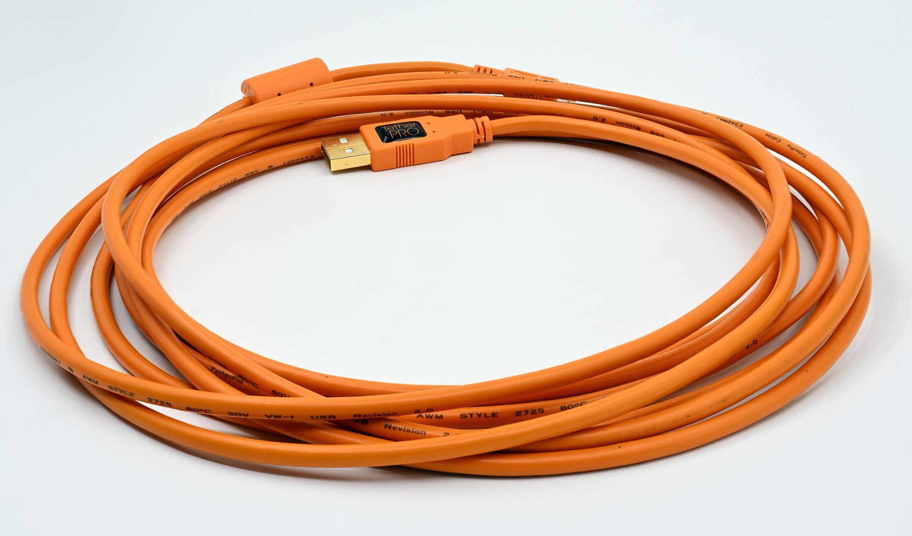 Cavi: TetherPro USB 2.0 to Mini-B 5-Pin Kabel, Orange – Usato da Dürnten venduto da pema28 3