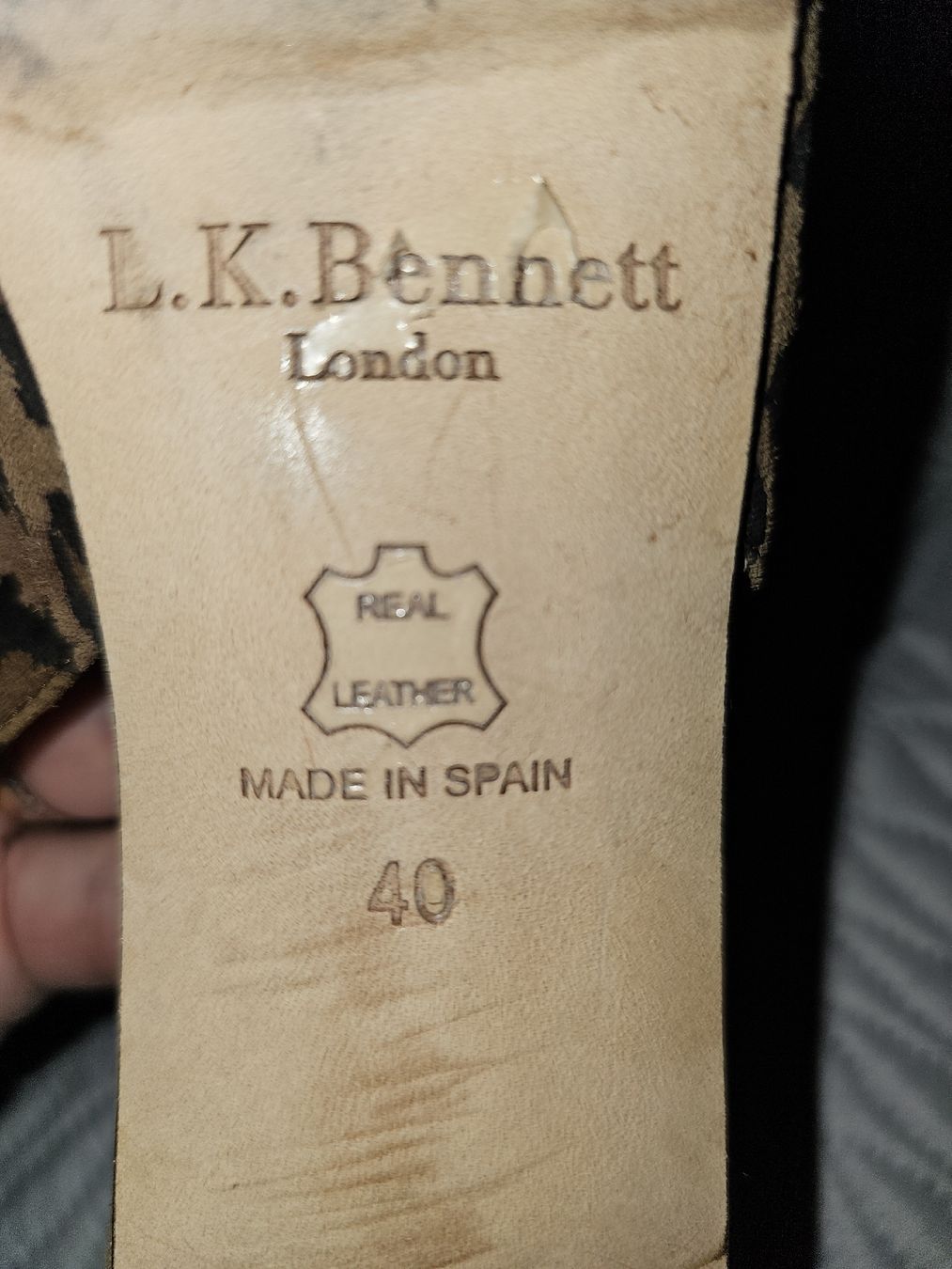 Damenschuhe: Escarpins L.K.Bennett pointus léopard T40 cuir – Gebraucht aus Tecknau von Anadias 3