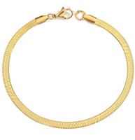 18 Karat vergoldetes Armband im Schlangenmuster