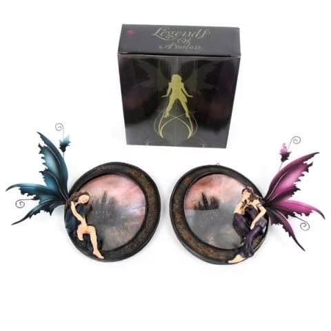Statuette: Legends of Avalon Fee mit Bilderrahmen - blau – Nuovo e nell'imballaggio originale da Menzingen venduto da fairy123 2