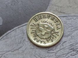 5 cts 1873 B - (Bi) billon
