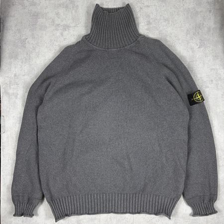 Pull col roulé Stone Island Gris - XXL