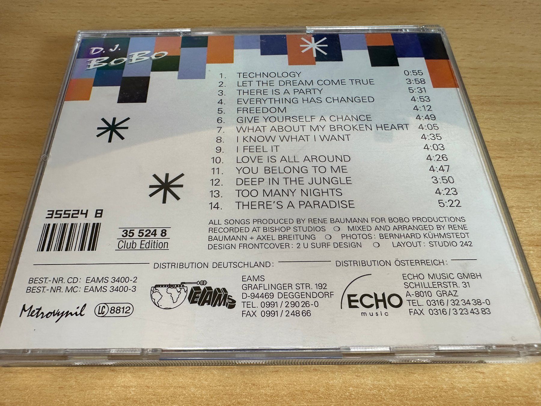 CDs: D.J. BoBo – There Is A Party – Gebraucht aus Rikon im Tösstal von Alpenmutz 1