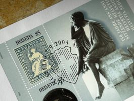 Couvert Sitzende Helvetia (Ausgabetag Basel 2004)