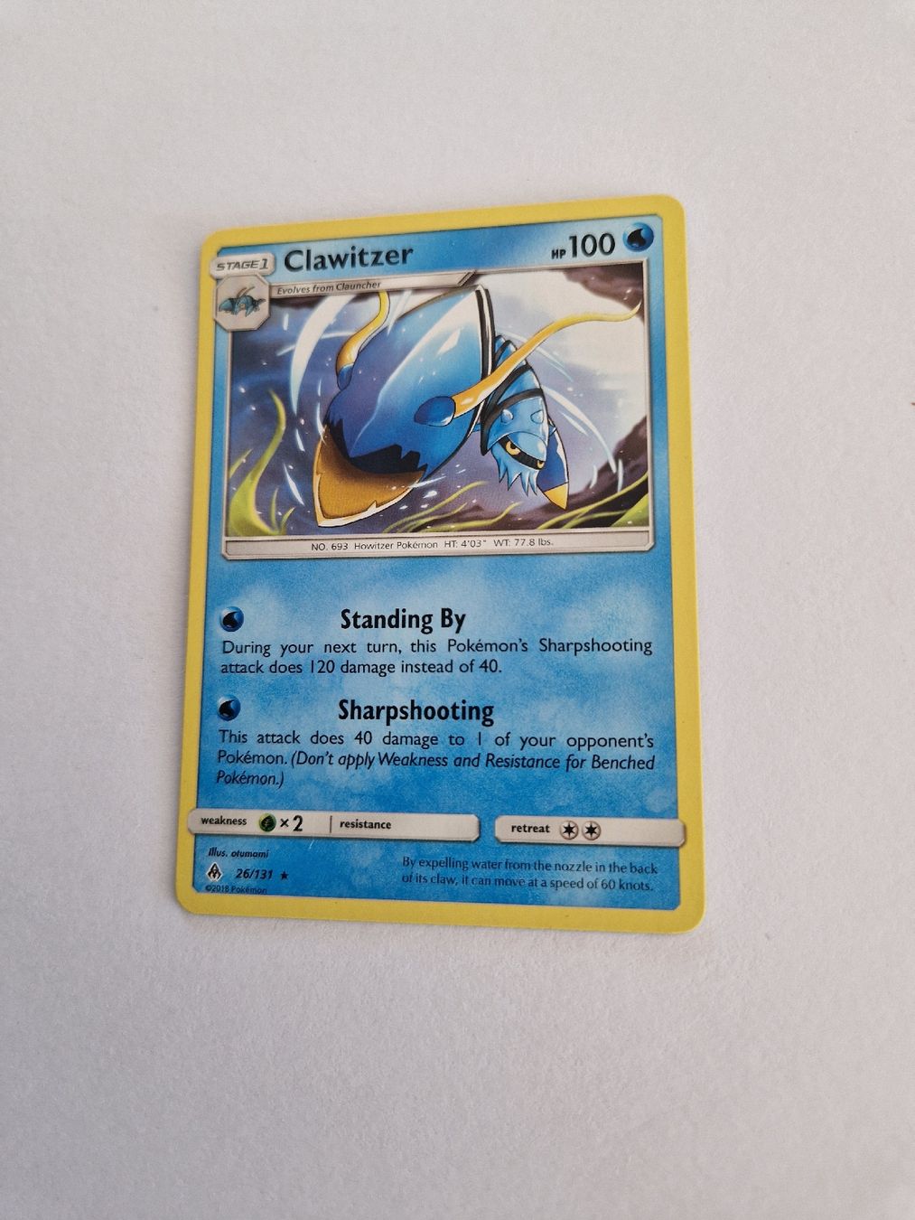 Pokémon Sammelbilder & Trading cards: Clawitzer - Forbidden Light - EN - Ab 1 – Gebraucht aus Romont FR von raj_sjv9 1