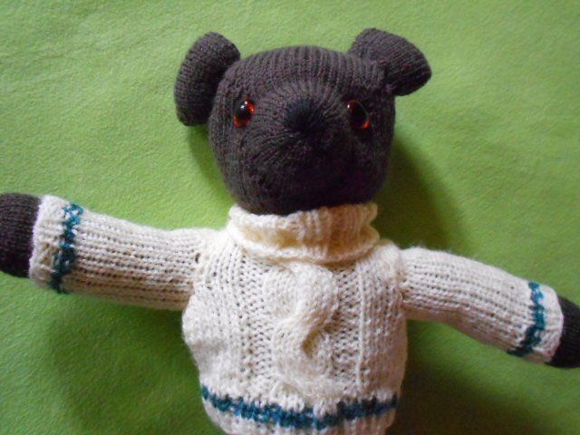 Bambole: Handgestrickter Teddy ca 35 cm – Nuovo (secondo la descrizione) da Flühli LU venduto da primula-47 1