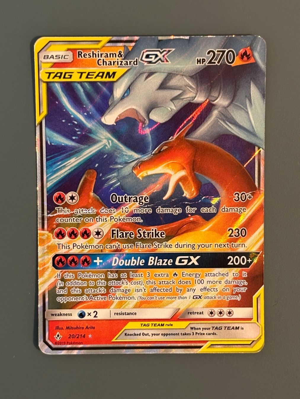 Pokémon Carte collezionabili: Reshiram & Glurak GX (UNB 20) ENG – Usato da Seewen SZ venduto da Pokeace93