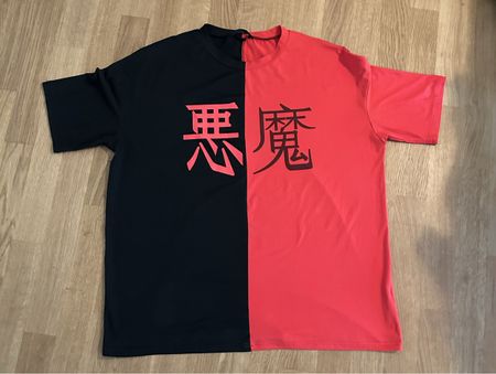 zweifarbiges T-Shirt, Japan Style Sommer Hit