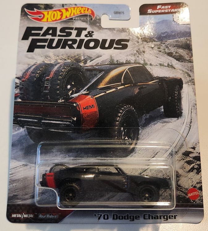 FAST & FURIOUS HOT WHEELS REAL RIDERS DODGE CHARGER 1970 (Neu und ...