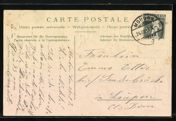 Cartoline postali: Moudon, Vue generale, Briefmarken, Medai – Usato da Berlin venduto da bartko-reher 1