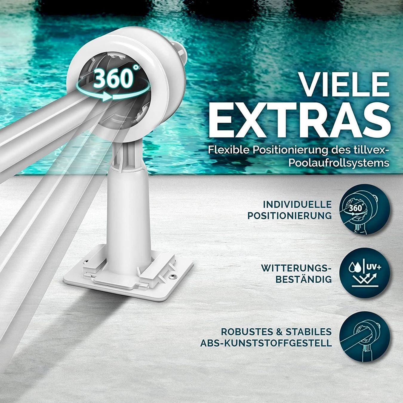 Piscine: tillvex Pool Aufroller 1,05 - 6,15 m – Nuovo e nell'imballaggio originale da Bottighofen venduto da zaap 3