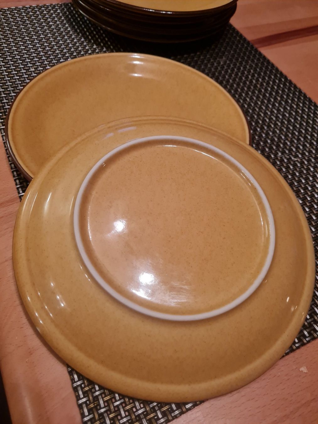 Rössler Piatti: Rössler senffarbene 6  Dessertteller – Usato da Münsingen venduto da Cuci31 1