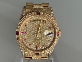 Rolex Day-Date 18K Gold mit Brillianten