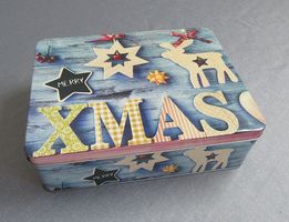 Blechdose mit Weihnachtsmotiv - Keksdose