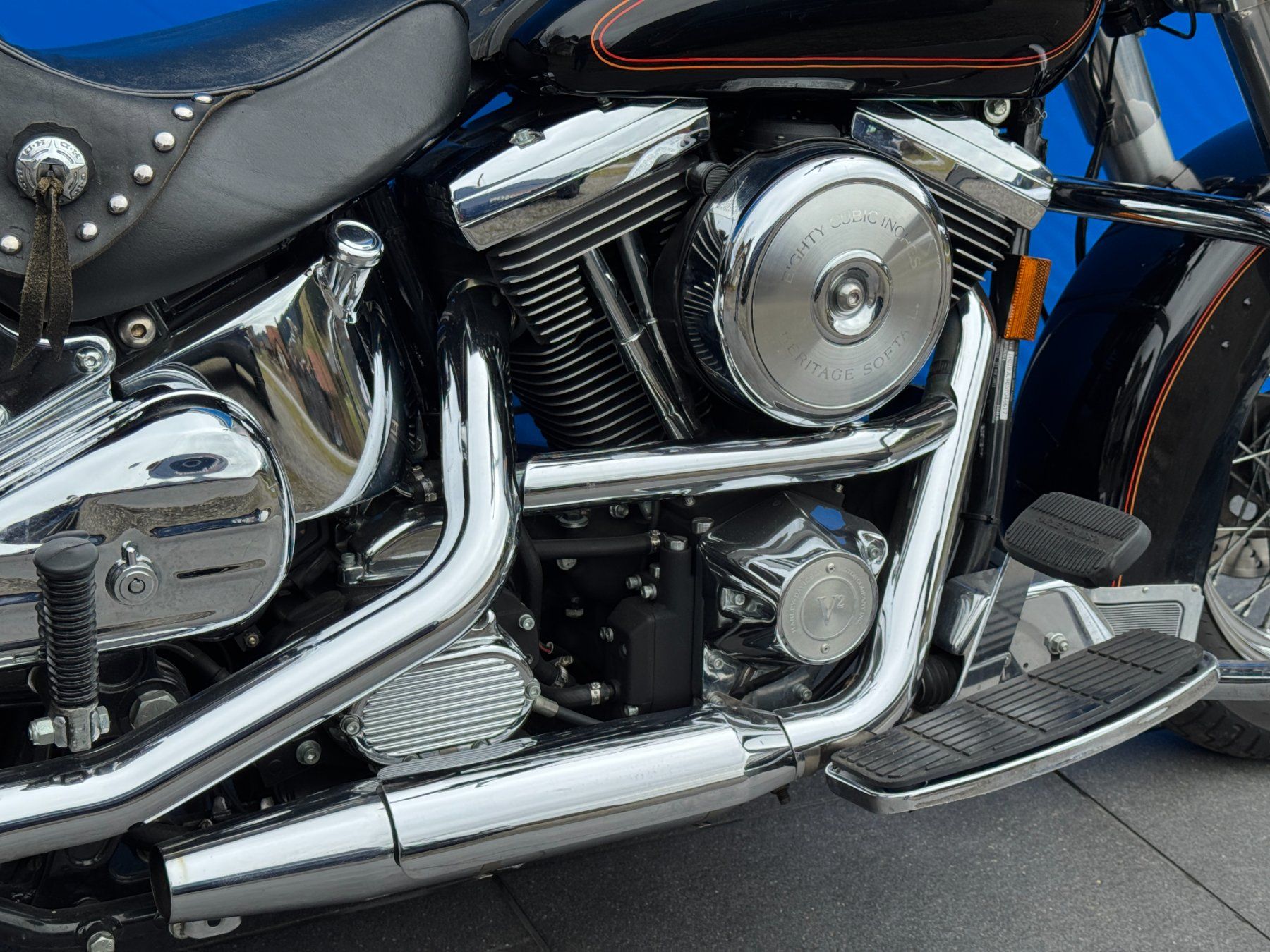 Harley-Davidson Chopper: HARLEY-DAVIDSON FLSTC Softail Classic 1340 ab MFK – Usato da Escholzmatt venduto da Wikinger11 3