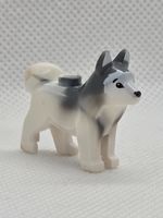 LEGO 16606pb001 White Dog, Husky with Black Eyes, Black Nose