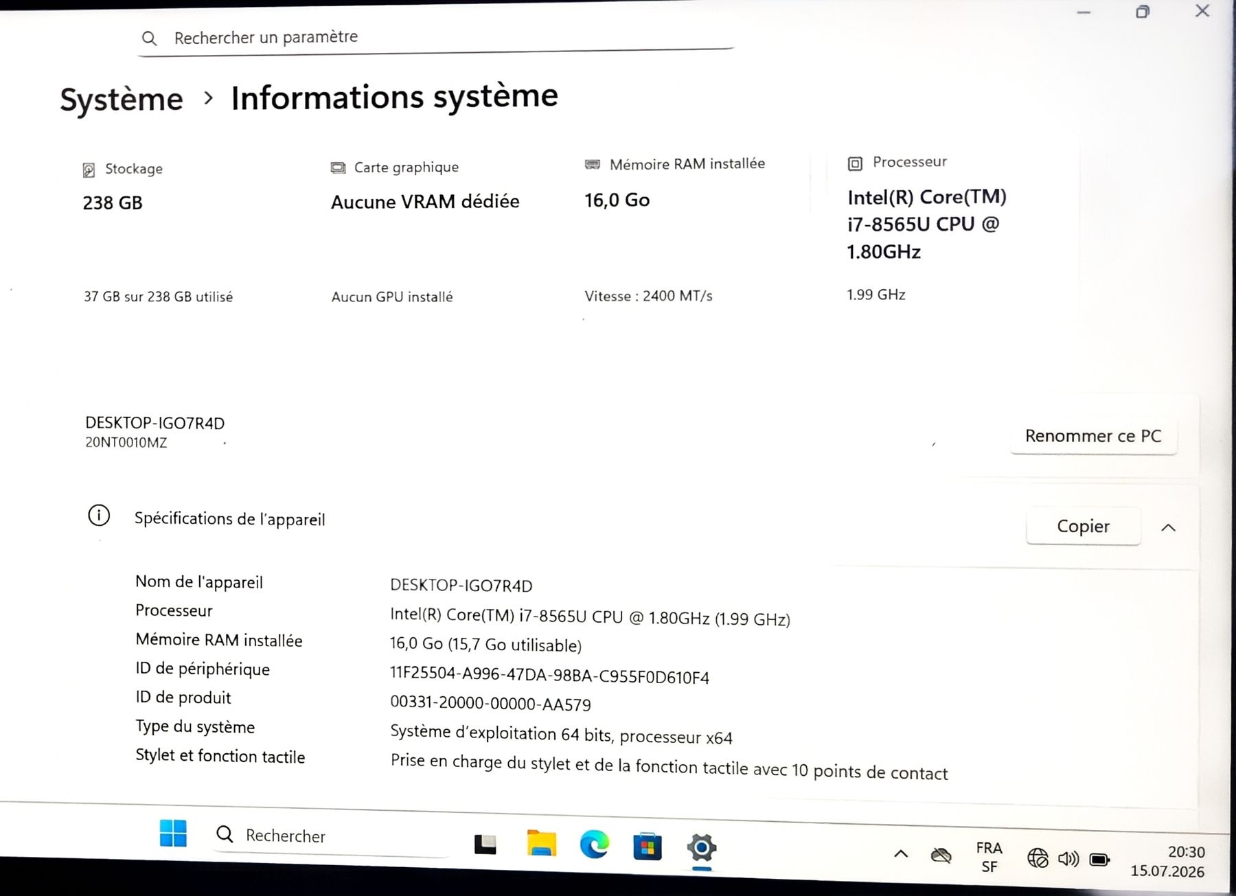 Lenovo Notebook: Lenovo L390 Yoga tactile – Usato da Riaz venduto da gre_dh62 1